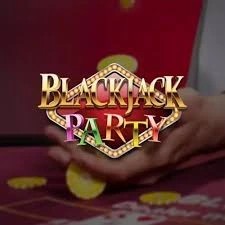 Blackjack Party casino game by Evolution – featured logo at GrizzlysQuest Casino
