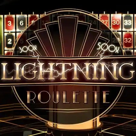 Lightning Roulette logo by Evolution at GrizzlysQuest Casino