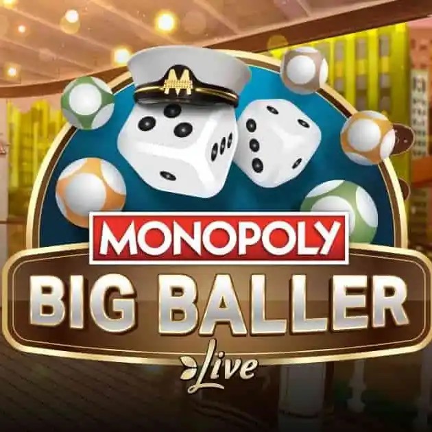 MONOPOLY Big Baller slot logo by Evolution at GrizzlysQuest Casino