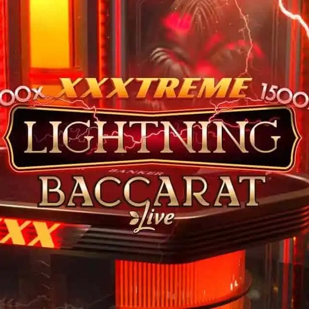 XXXtreme Lightning Baccarat slot icon by Evolution, available at GrizzlysQuest Casino